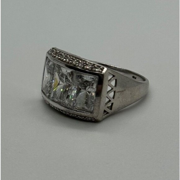 925 STERLING SILVER CZ RING SIZE 7 - Picture 10 of 10
